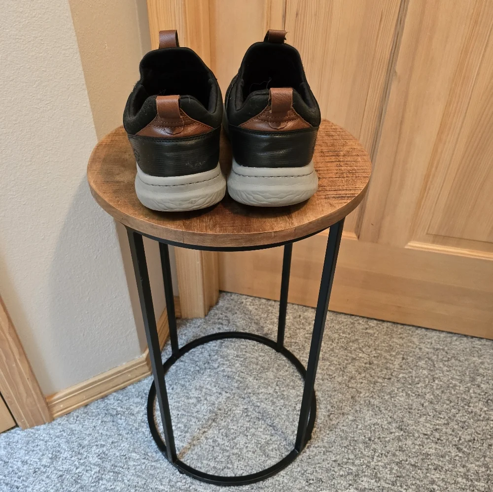 SKECHERS Shoes Men's Gray Brown 13 Slip On Classic Fit Air Cooled Memory… - Picture 2 of 9